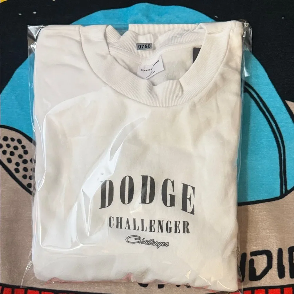 Grayson Threads - Men's Dodge Challenger Crewneck Sweatshirt White